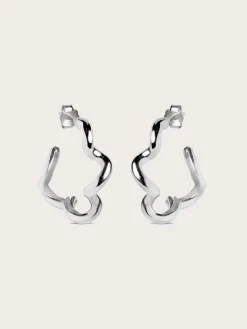 Hoops Curly - Silver