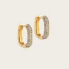 Hoops Sparkling Square 15mm - Gold