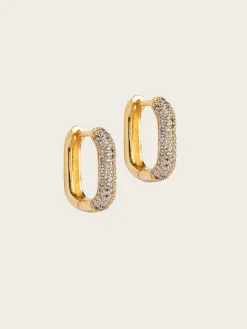Hoops Sparkling Square 15mm - Gold