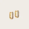 Hoops Sparkling Square 12mm - Gold