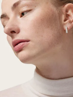 Hoops Sparkling Square 15mm - Silver