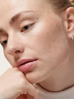 Hoops Sparkling Square 12mm - Silver