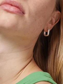 Hoops Square 18mm - Silver