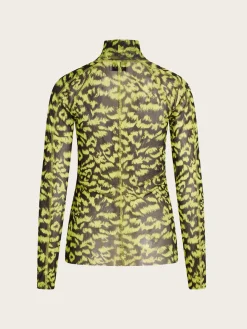 Jersey Mesh Kissingen Top - Animal aop Evening Primrose