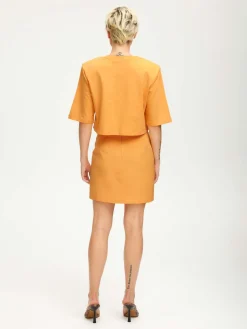 Jory Cropped Tee - Kumquat