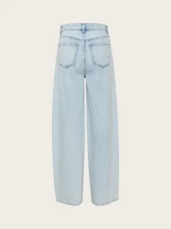 Kaily hw Wide Jeans - Light Blue Washed