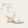 Kendra Leather Sandals - Cream