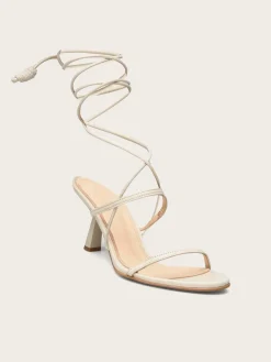 Kendra Leather Sandals - Cream