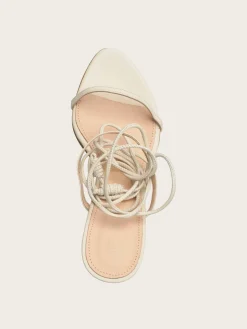 Kendra Leather Sandals - Cream