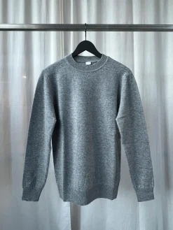 Knitted Crewneck Sweater - Vintage Grey