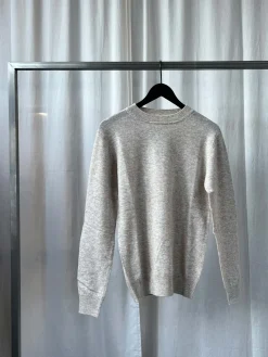 Knitted Crewneck Sweater - Porridge