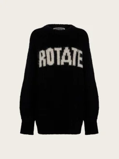 Knitted Logo Sweater - Black