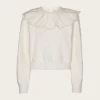 Lace Collar Knit Sweater - Blanc de Blanc