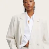 Liza Linen Blazer - Tammy Light Sand