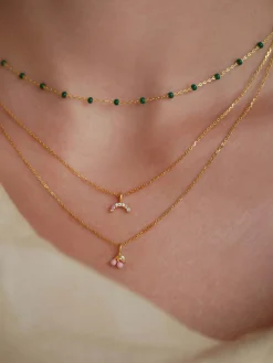 Lola Necklace - Petrol Green