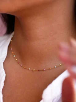 Lola Necklace - Rainbow