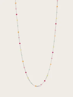 Lola Necklace - Rainbow Silver
