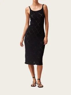 Loud Black Tricot Maxi Dress