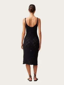Loud Black Tricot Maxi Dress