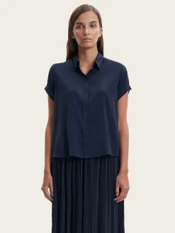 Majan ss shirt - Dark Sapphire