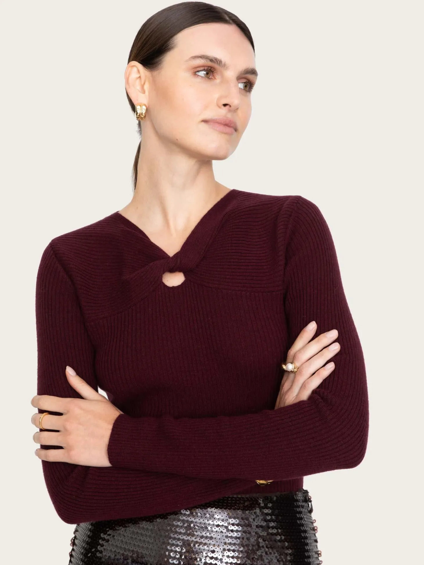 Melody Knit - Bordeaux