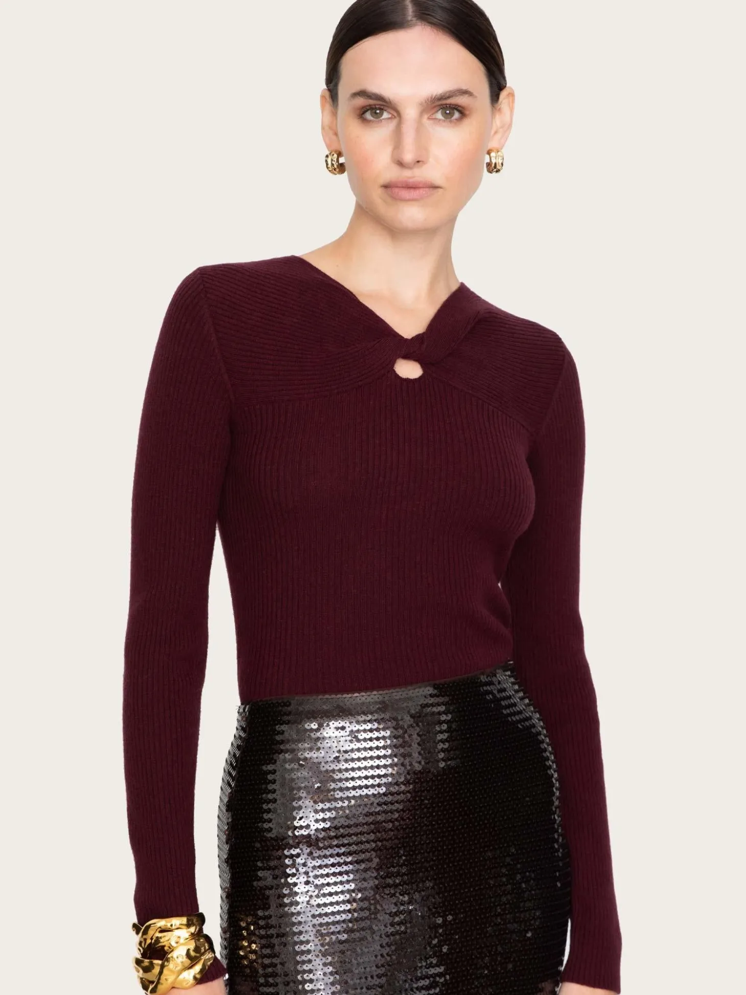 Melody Knit - Bordeaux