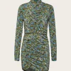 Milia Dress - Green/Blue Brush