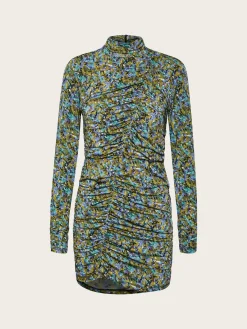 Milia Dress - Green/Blue Brush