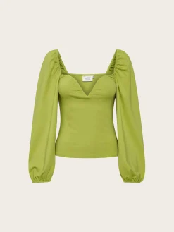 Mist Offshoulder - Dark Citron