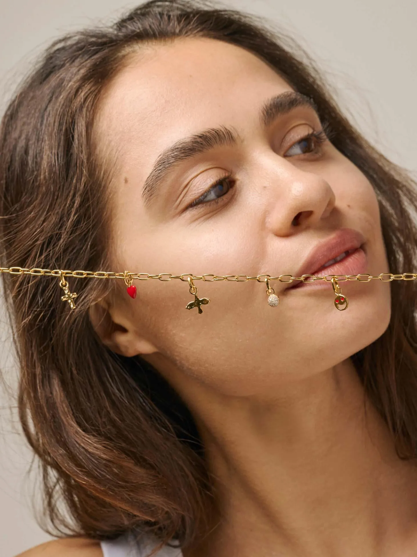 Necklace Simple Charm - Gold