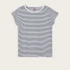 Organic Jersey Teasy Tee - Parisian Night/Brilliant White