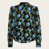 Pia P Blouse - Flower Army Blue