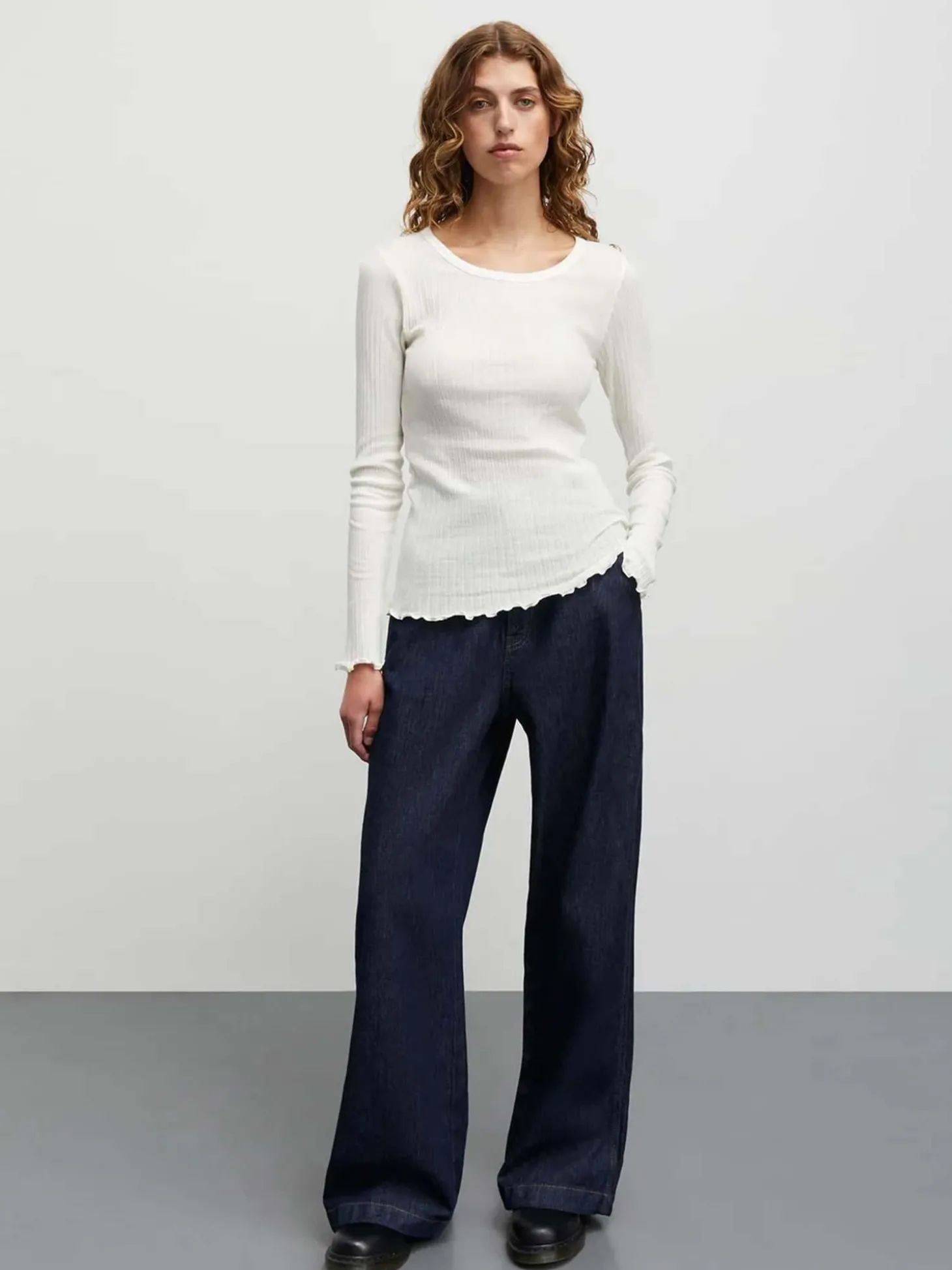 Pointella Troja Tee LS - Vanilla Ice