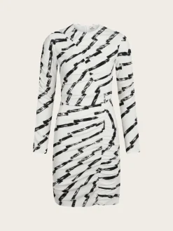 Pollux Altena Dress - Paint Stripe/White