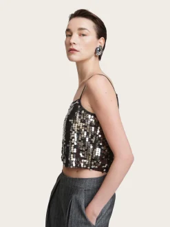 Quinn Short Top - Silver