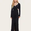 Resort-style Fluid Dress - Noir