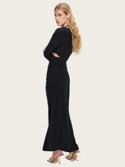 Resort-style Fluid Dress - Noir