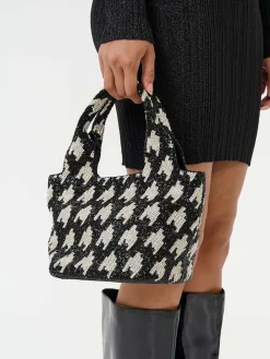 Rhinna Bag - Black/Silver Glitter