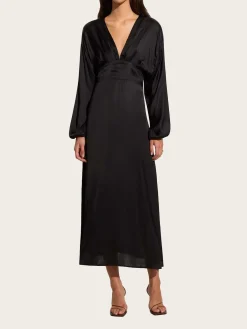 Ria Midi Dress - Black
