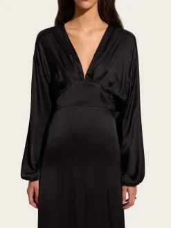 Ria Midi Dress - Black