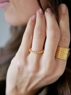 Ring Simple Bubble - Gold