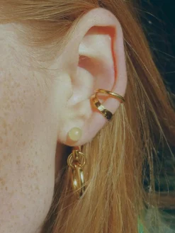 Ripples Ear Cuff - Gold