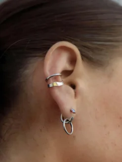 Ripples Ear Cuff - Silver