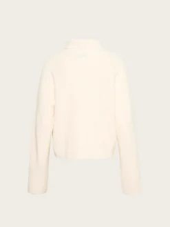 Risane High Neck Wool Pulllover - Egret