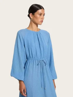 Rosalie Maxi Dress - Chambray Blue