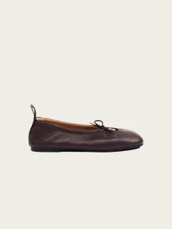 Rosalind Brown Leather Ballet Flats