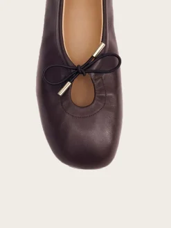 Rosalind Brown Leather Ballet Flats