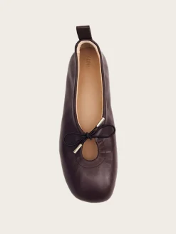 Rosalind Brown Leather Ballet Flats