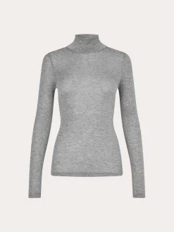 Sadou t-n T-Shirts ls - Grey Melange