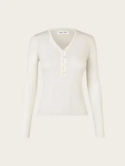 Salori v-neck - Egret